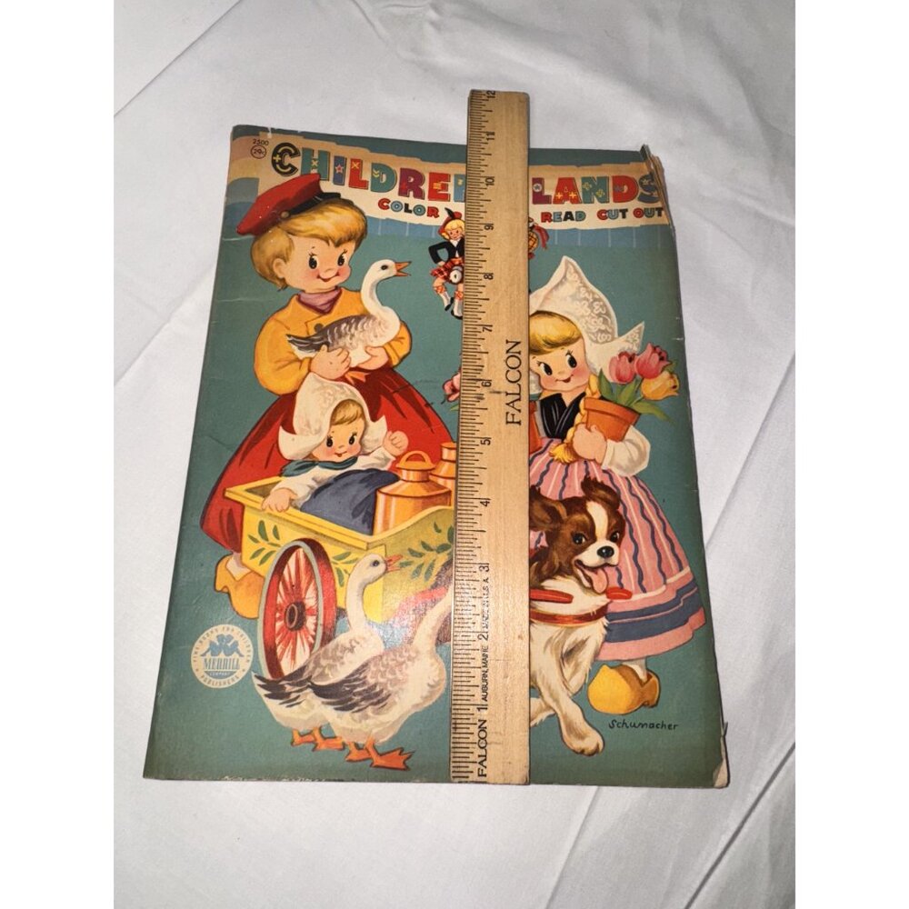 Vintage 1950s Children Of Other Lands Coloring & Activity Book By Whitman - Picture 16 of 16